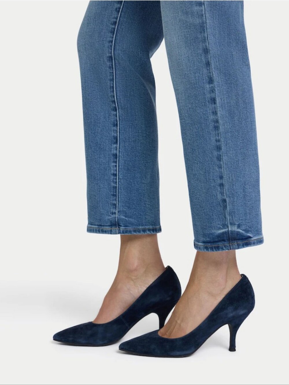 NWT, NYDJ Higher Rise Marilyn Straight Ankle Jean In Size 8 Petite - Picture 3 of 14